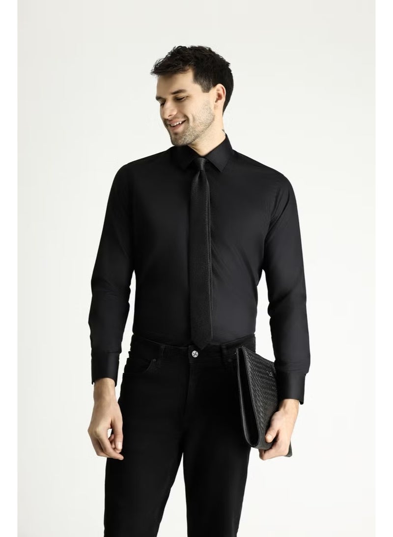 Long Sleeve Non Iron Slim Fit Shirt - Image 5